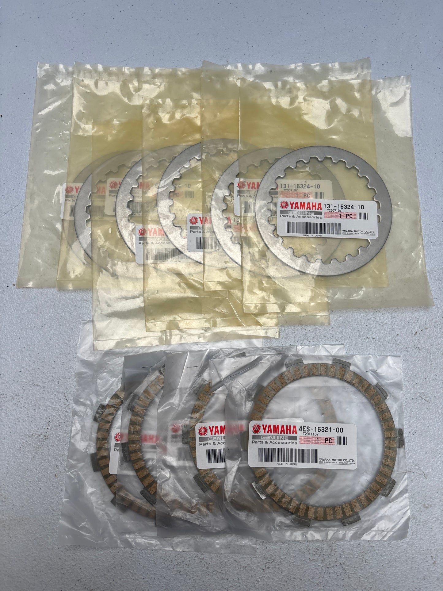 NEW 2013 Yamaha YZ 85 OEM Clutch Steels/Fibers PN# 4ES-16321-00-00 3XP-16321-00-00 #C10