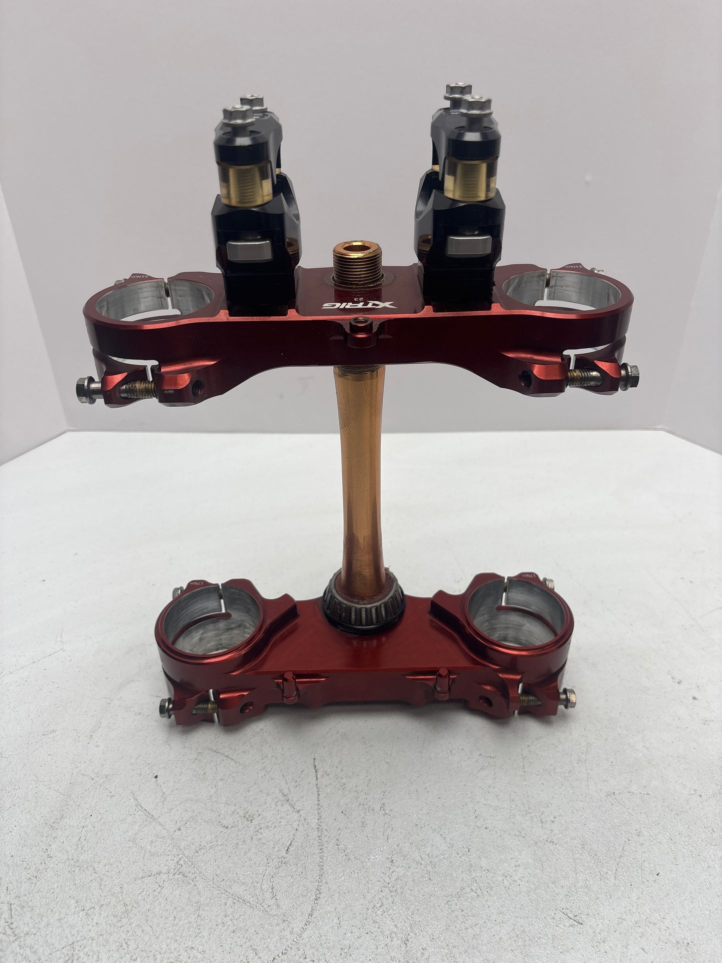 Lightly Used 2019-25 XTrig Triple Clamps Fits 2019-25 Kawasaki KX450 #C38