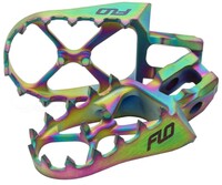FLO MOTORSPORTS TITANIUM FOOT PEGS JET FUEL YAM