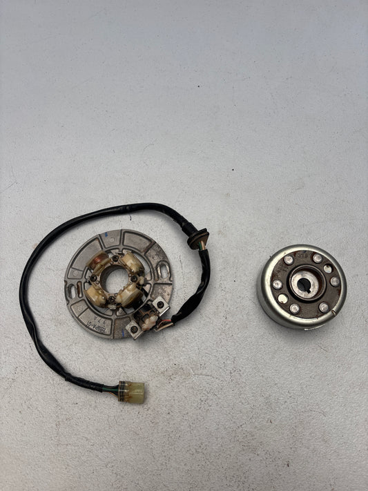 USED 2013 Yamaha YZ 85 Stator and Flywheel PN# 4SS-85550-11-00 5PA-85560-03-00 #C7