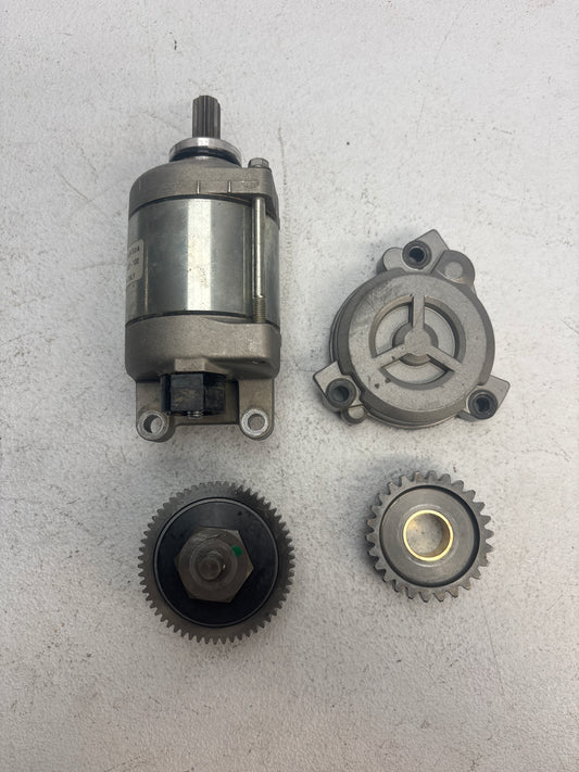 USED 2015 KTM 350 SXF Starting Motor and Gears PN# 77240001100 #35028